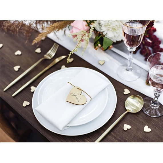 Fa ültetőkártya szívek, 6x5 cm S/10