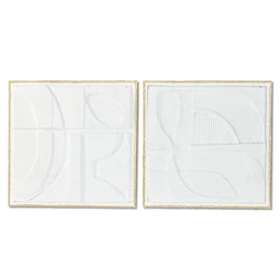 Fali dekoráció absztrakt 3D-s 61x3x61 cm 2 féle