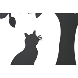 Fali dekoráció, életfa macskákkal 60x1x60 cm 2 féle