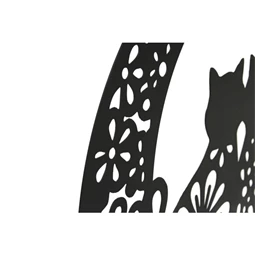 Fali dekoráció, macskák félholdon 40x1x40 cm 2 féle