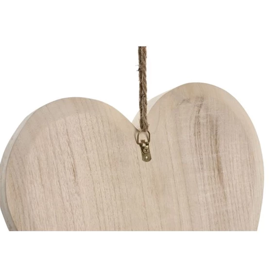 Fali dekoráció szív 30x5x30 cm S/3