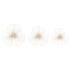 Fali dekoráció, virág 50x1x50 cm S/3