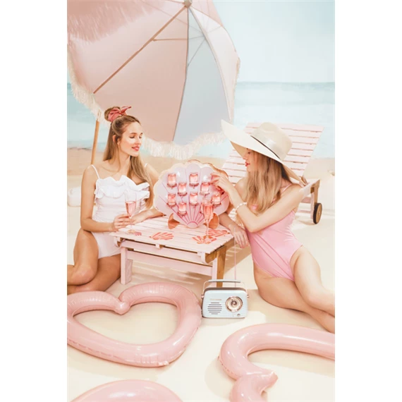 Falra szerelhető kagyló 43x38 cm rózsaszín