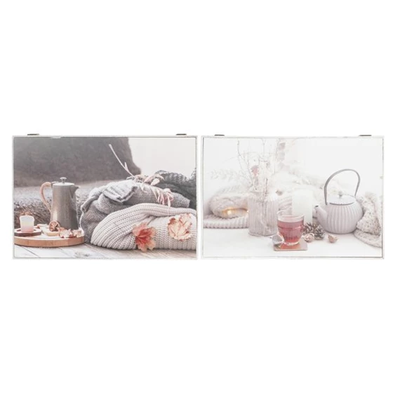 Fedődoboz keleties, tea mintás 46,5x6x31,5 cm 2 féle