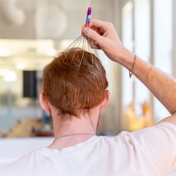 Fejmasszírozó, botanikus 3,75x9,25 cm