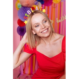 Fejpánt boldog születésnapot felirattal, mix 18x17 cm