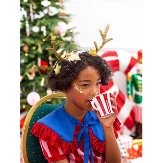 Fejpánt rénszarvas arany 34,5x22 cm