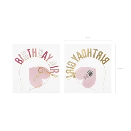 Fejpánt szülinapos lány, mix