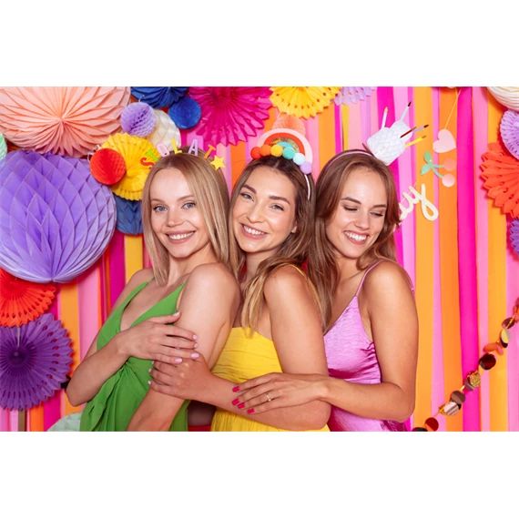 Fejpánt torta gyertyákkal, mix 13x24 cm