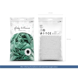 Fényes lufi 30 cm palackzöld S/50