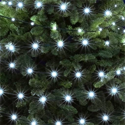 Fényfüzér 8 programmal, 150 DOT LED-es, kültéri-beltéri, hidegfehér 15 m