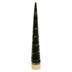 Fenyő fa talpon, LED-es 6x40 cm