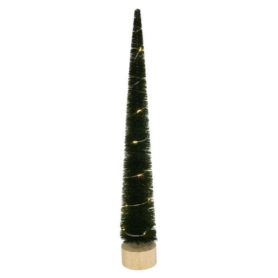 Fenyő fa talpon, LED-es 6x40 cm