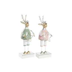 Figura LED-es rénszarvas 9x6x28 cm 2 féle