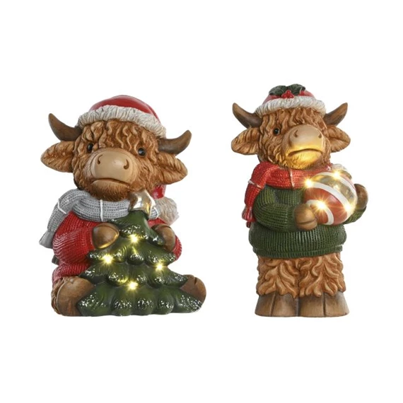 Figura borjú LED-es 22,5x19x38 cm 2 féle