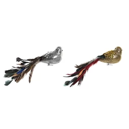 Figura flitteres madár 26x5x7 cm 2 féle