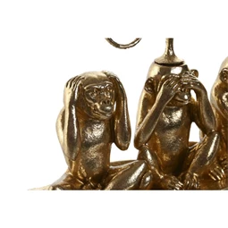 Figura gyertyatartó majmokkal 22x8x18 cm