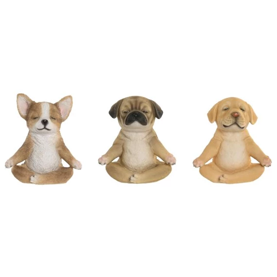 Figura kutya 14,5x9,5x16 cm 3 féle