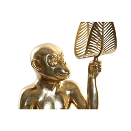 Figura majom levéllel 27x25x43,5 cm