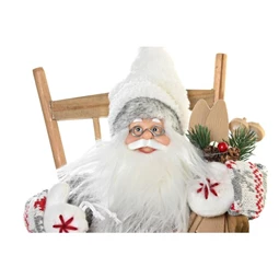 Figura mikulás hintaszékben 23x25x35 cm