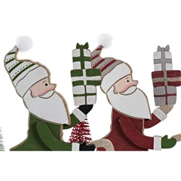 Figura mikulás 24x4,5x25 cm 2 féle