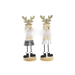 Figura rénszarvas 6,5x6,5x21,5 cm 2 féle