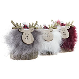 Figura rénszarvas 10x7x10 cm 3 féle