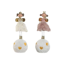 Figura tündér, LED-es 12,5x12,5x32,5 cm 2 féle