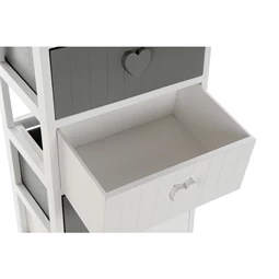 Fiókos szekrény szív alakú fogantyúval 40x29x90 cm