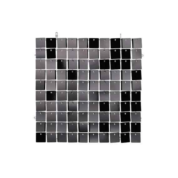 Flitter háttérpanel négyzet alakú fekete 30x30 cm