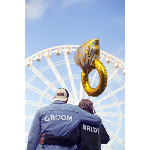 Fólia lufi gyűrű 60x95 cm mix