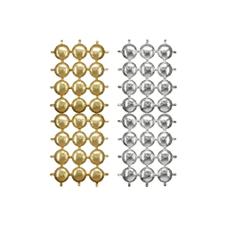 Fólia lufi háttér, kétoldalas kerek, arany-ezüst, 78x107 cm