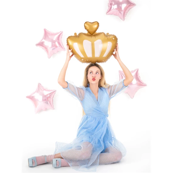 Fólia lufi korona 52x42 cm mix