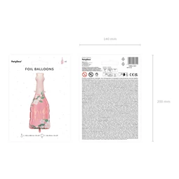 Fólia lufi üveg bride to be, 49,5x1085 cm, mix