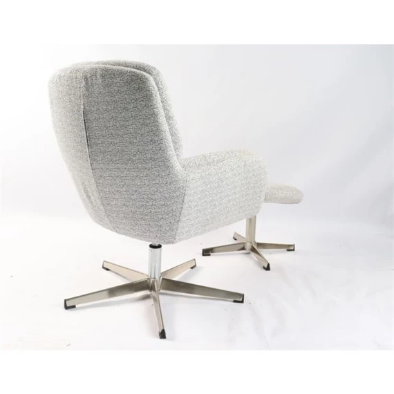 Forgószék szett lábtartóval 72x78x83 cm S/2