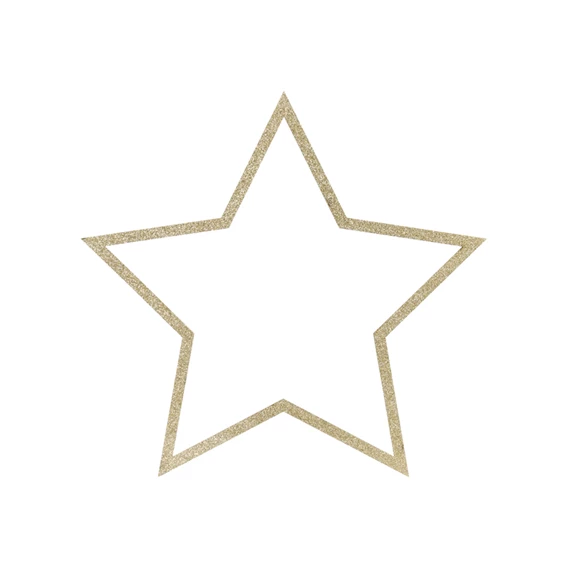 Függő dekorációk csillagok, vegyes méretben S/3