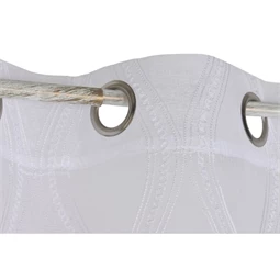 Függöny hímzett, gyűrűs 140x260 cm