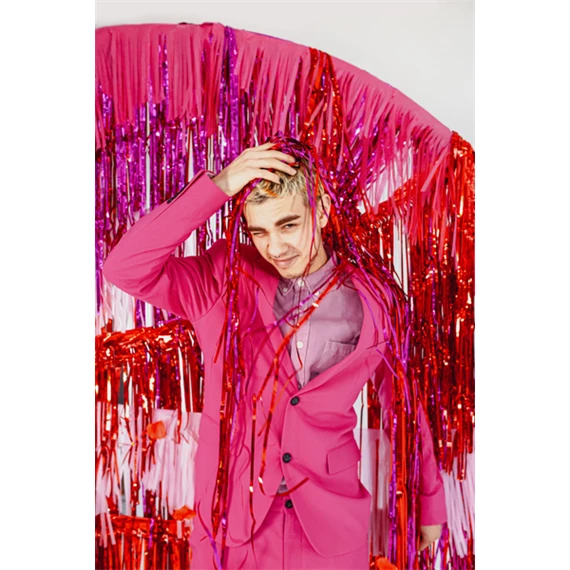 Függöny party lila 0.9 x 2.5 m