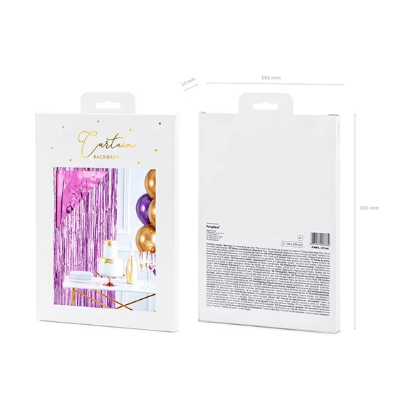 Függöny party lila 0.9 x 2.5 m