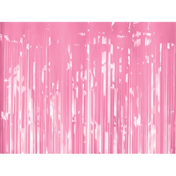Függöny party világos rózsaszín 100x200 cm