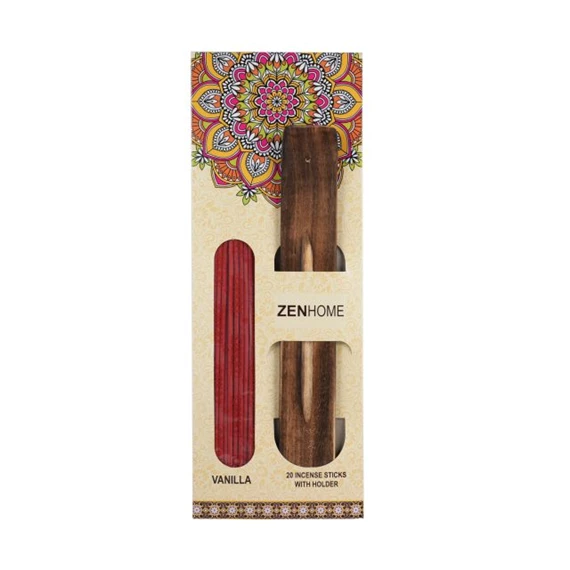 Füstölő tartóval - Vanília 20 db/szett