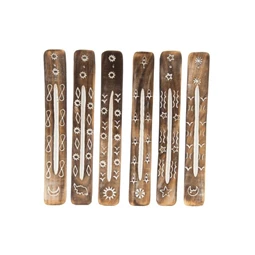 Füstölőtartó népies 26x3x0,5 cm 6 féle