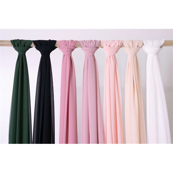 Futó chiffon világos rózsaszín 0,48 x 5 m