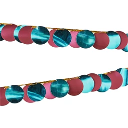 Füzér fémes körök színkeverék 2,2 m