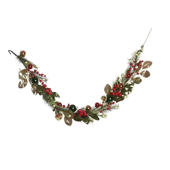 Girland bogyós, 40 LED-es 20x20x150 cm