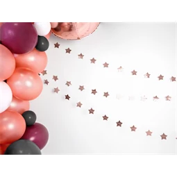 Girland csillagok rózsaarany 3,6 m