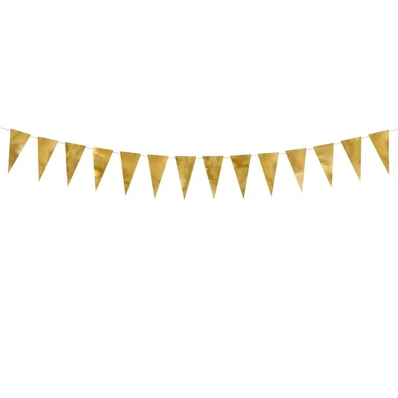 Girland műanyag 2,15 m arany