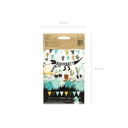 Girland pöttyös papír 1,3 m sárga,türkiz,fekete,fehér