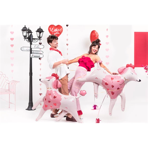 Girland szívek rózsaszín 3,5 m