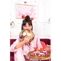 Girland szívek rózsaszín 3,5 m